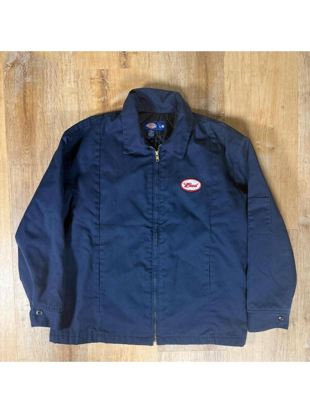 Vintage Dickies Ford Work Jacket Navy Blue L
